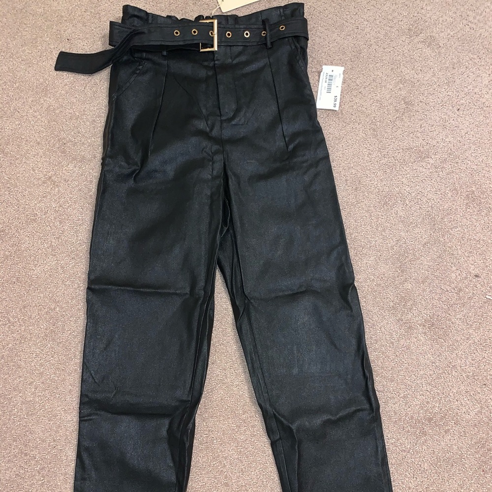 NWT Mystique Garbage Bag Black Joggers